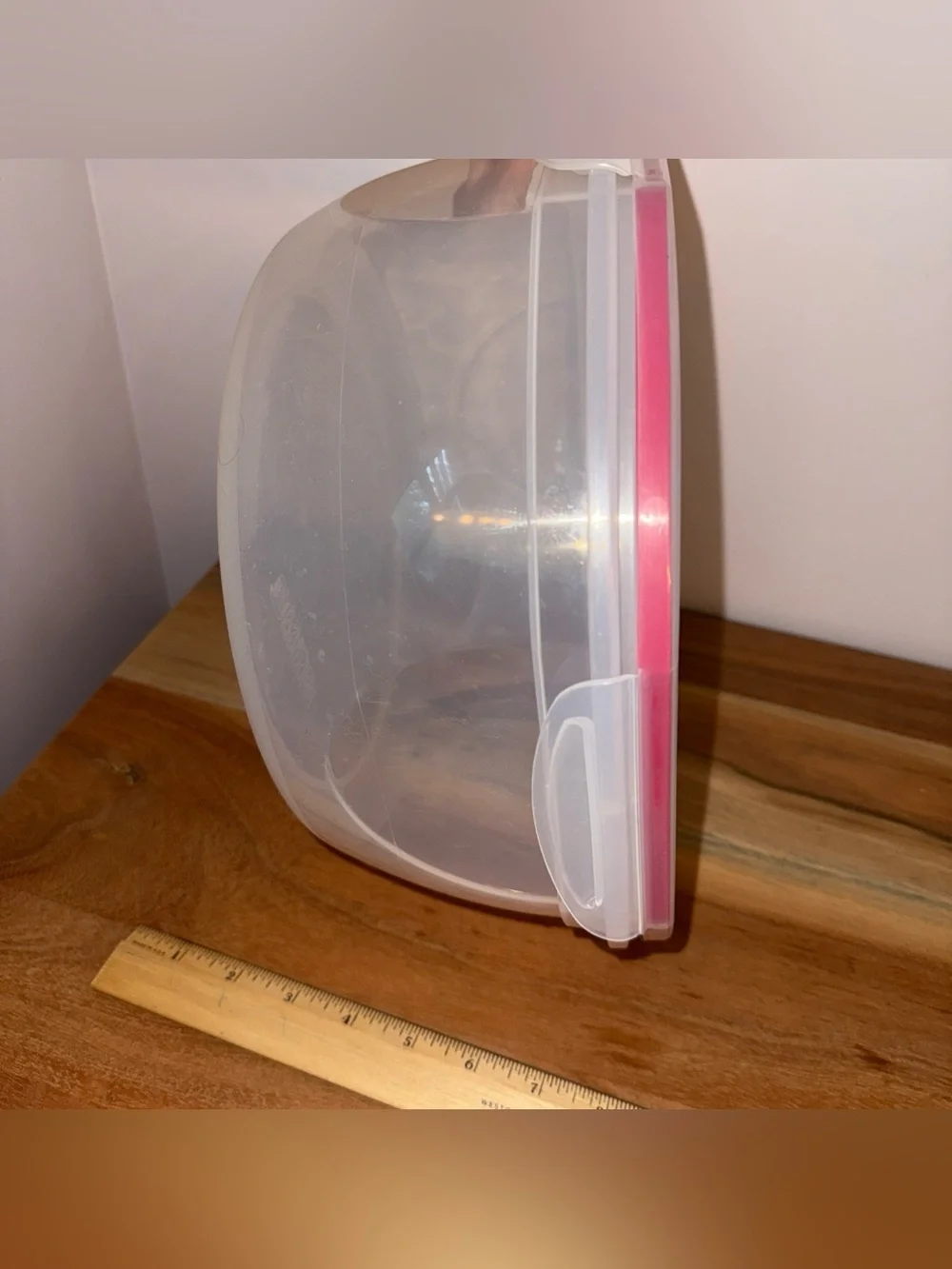 Sterilite Ultra Seal 8.1 qt Food Storage Bowl - Clear With Red Trim Seal